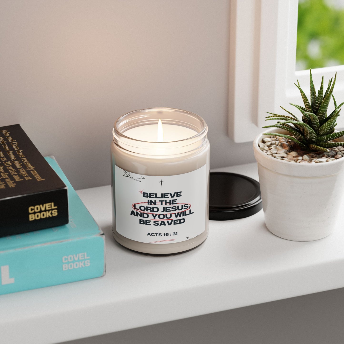 Inspirational Scented Candle: Faithful & Uplifting Gifts, Christian Decor, Relaxation, Home Fragrance