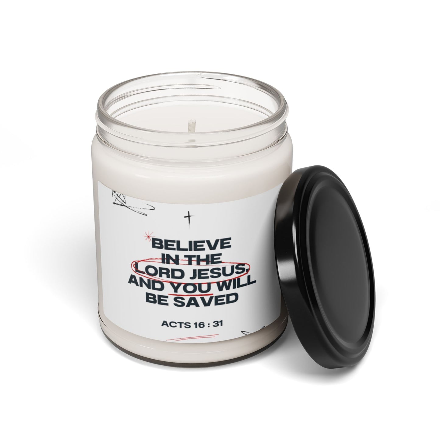 Inspirational Scented Candle: Faithful & Uplifting Gifts, Christian Decor, Relaxation, Home Fragrance