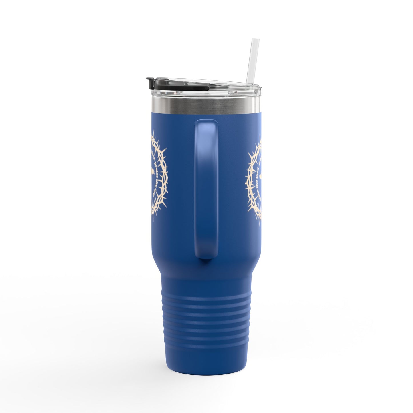 40oz Insulated Travel Mug – Stainless Steel Tumbler with Handle & Straw, Spill-Proof, Keeps Drinks Hot or Cold