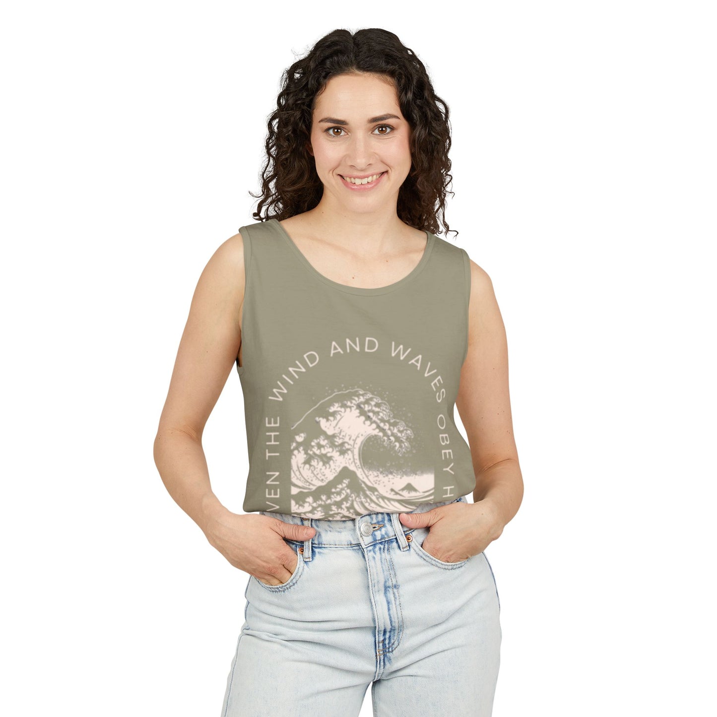 Ocean Wave Unisex Tank Top, Summer Essential, Beachwear, Casual Layering, Vacation Wardrobe, Graphic Tee, Gift Idea