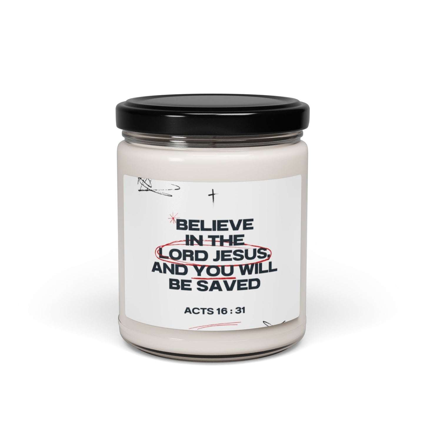 Inspirational Scented Candle: Faithful & Uplifting Gifts, Christian Decor, Relaxation, Home Fragrance