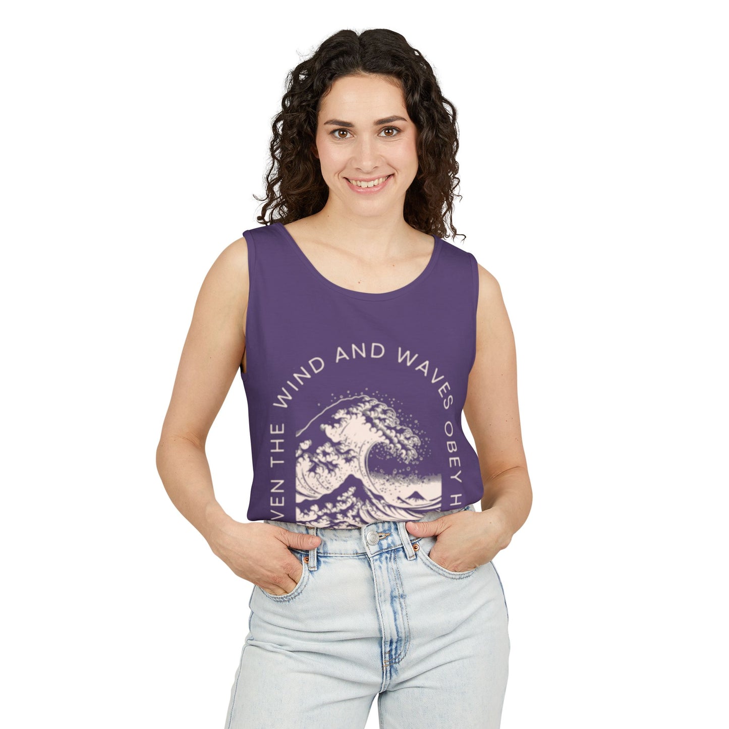 Ocean Wave Unisex Tank Top, Summer Essential, Beachwear, Casual Layering, Vacation Wardrobe, Graphic Tee, Gift Idea